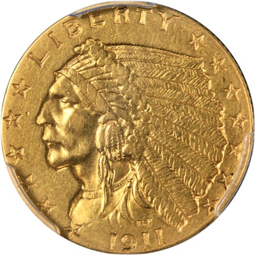 Indian Gold $2.50 Weak D PCGS AU Details Nice Strike