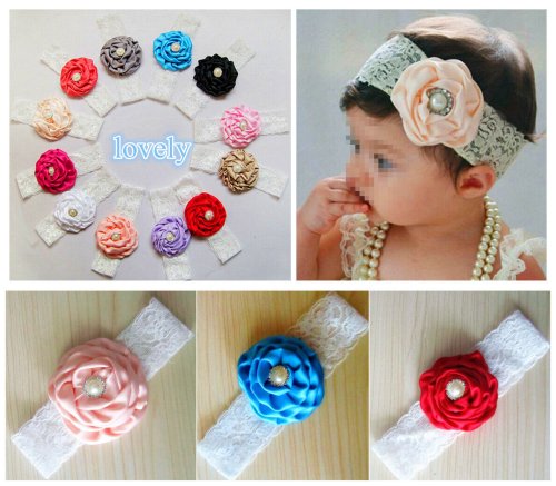 Blossom Bow Headwear Set for Little Girls