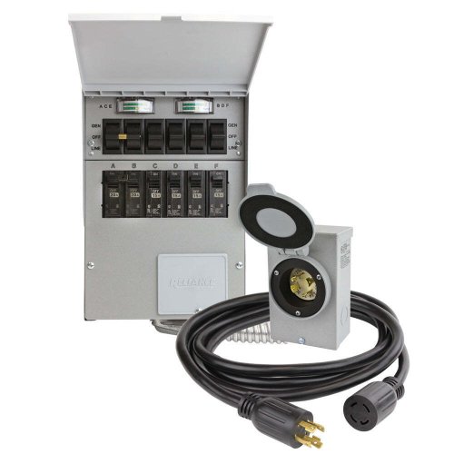 Metered 6-Circuit Indoor Power Transfer Switch Kit by Reliance