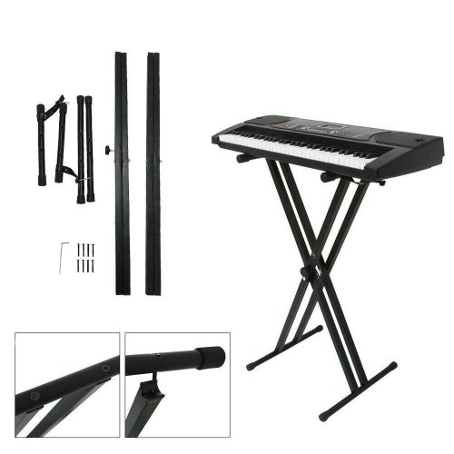 HarmonyPro Dual-Tube Keyboard Stand