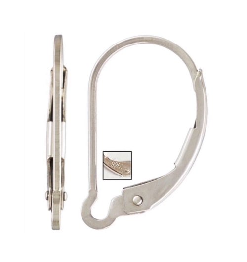 Silver Swivel Leverback Set