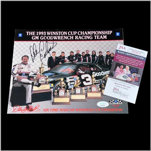 NASCAR Legend 1993 Championship Signed Photo