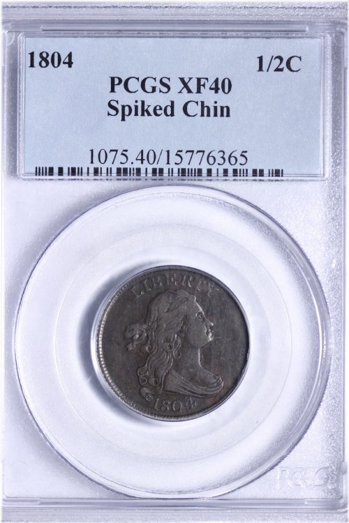 Spiked Chin 1804 Half Cent
