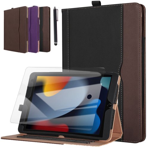 Shockproof Leather Wallet Cover for iPad 10.2-inch