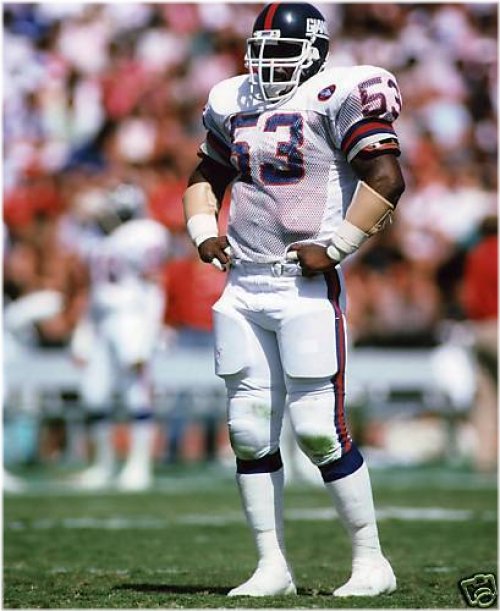 Classic Gridiron Glory: Harry Carson in Action