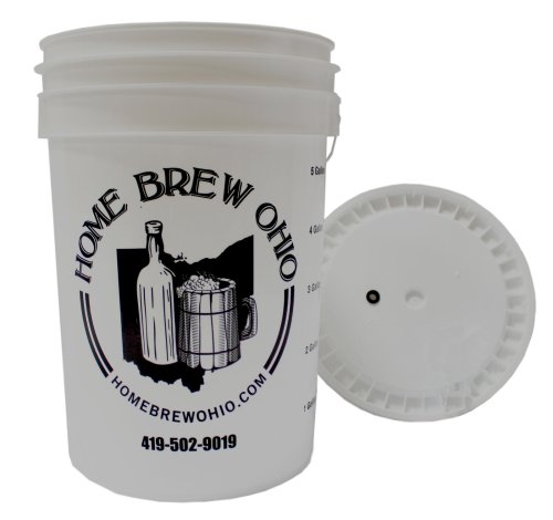 Grommeted Lid Fermenting Bucket by Home Brew Ohio