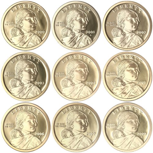 Sacagawea Proof Dollar Set (2000-2008)