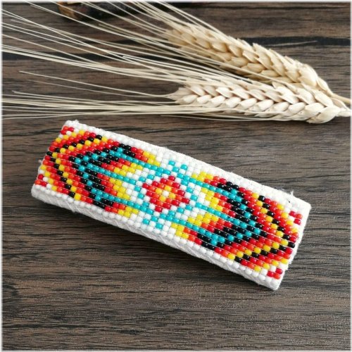 Southwest Arrow Beaded Hair Clip